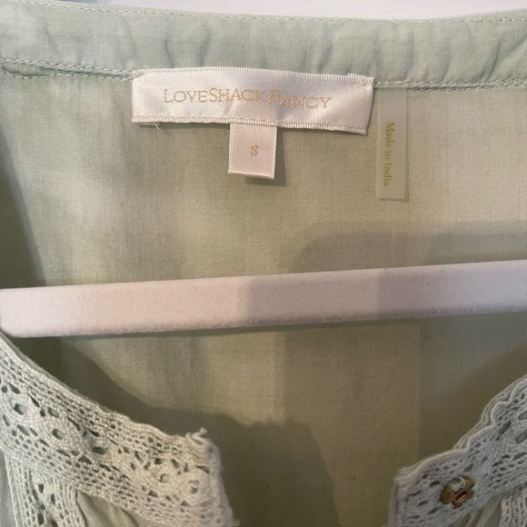 Loveshackfancy Edie Dress - green - size S EUC - Picture 4 of 4